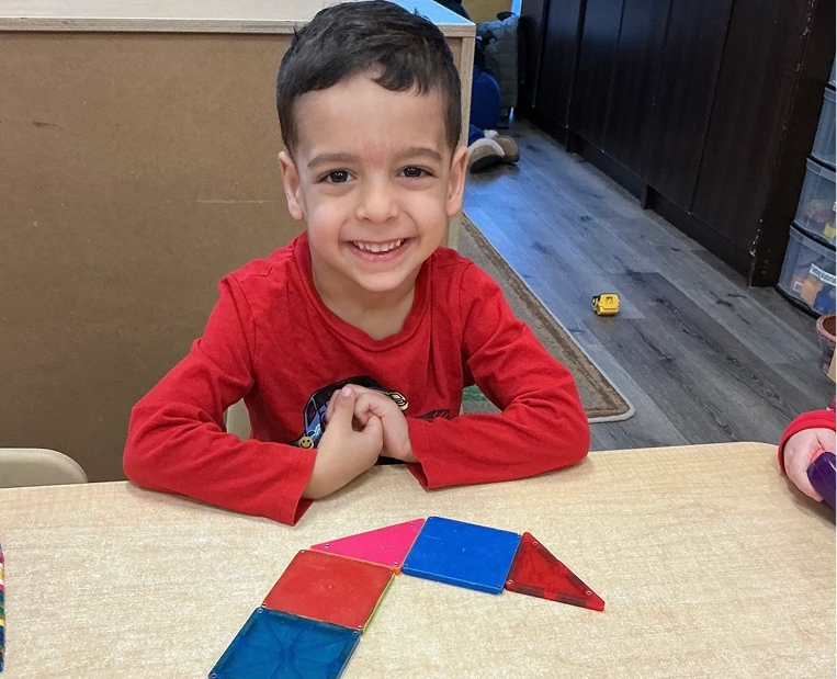Preschool child learning at ABC Day Nursery